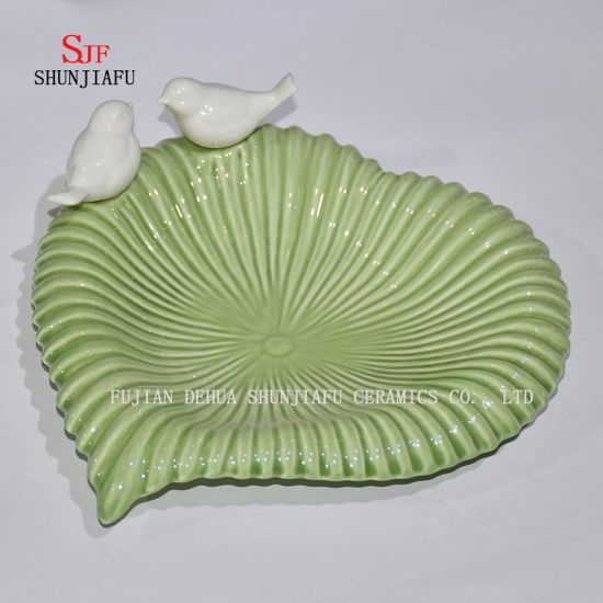 Mehrzweck-Keramik-Gewürzschalen Vorspeisenteller, mehrfarbige Porzellan-Untertassen Schüssel Geschirr (Herzform)
