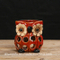 Ausgehöhlter Keramik-Eulen-Kerzenständer / Kerzenhalter