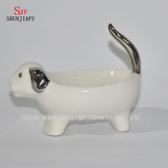 Tierhund / Schweineform, Hauptbadezimmer Keramikseifenkofferhalter