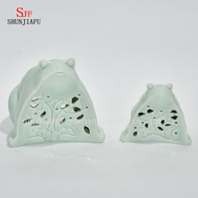 Dekorativer grüner Frosch Design Keramik Teelicht Kerzenhalter - Mein Geschenk