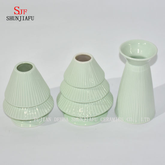 3-lagiger Keramikkanister grün