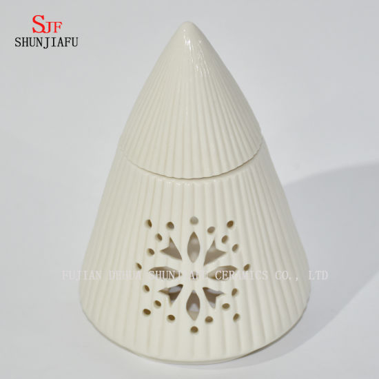 Keramikkegelform Weißer Kerzenhalter