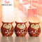 Set von 3 kleinen Keramik Eulen Figur Home Decoration Geschenk Home Decorative