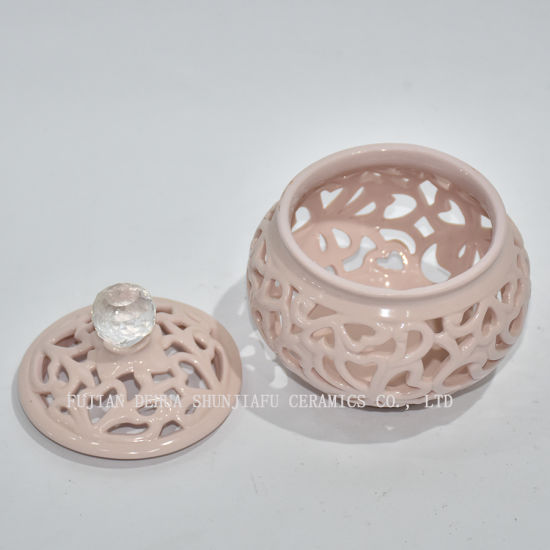 Ausgehöhlte Form mit Deckel Schmuckschatulle / Keramik