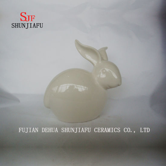 Niedliche Kaninchen Keramik Einrichtungsgegenstände für Wohnzimmer zu Hause oder Schreibtisch Dekor Keramik Tier
