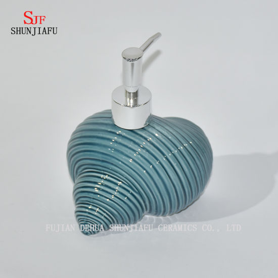 2-teiliges Badezimmerzubehörset aus blauer Keramik