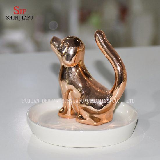 Schmuck Halskette Ring Ohrring Cat Stand Display Organizer Halter