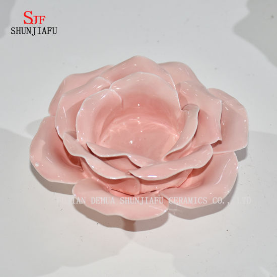 Mehr Farbe Lotus Blumenform Teelicht Kerzenhalter Keramik Kerzenhalter