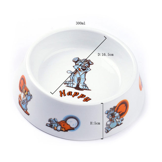 Wertvoller Haustierhund Ceramic Pet Feeder White Ceramic Pet Food Utensil Eisenhalterung Ceramic Dog Bowl