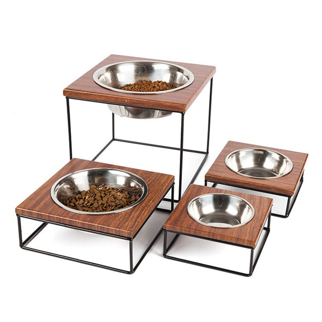 Graue Glasur Keramik Pet Feeder Keramik Hundenapf und Katzenschüssel