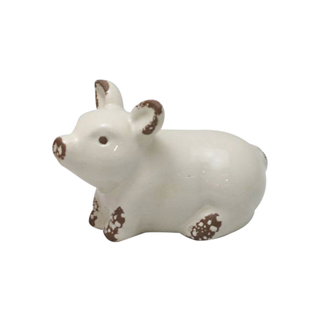 Keramik Red Pig Yellow Pig und White Pig Ornamente