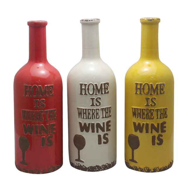 Keramische Weinflasche Design Keramikvase