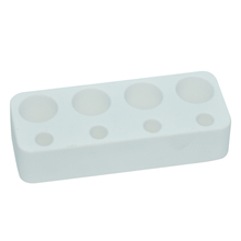 Weiße horizontale Platte 4 Löcher Kieselgur Zahnbürstenhalter