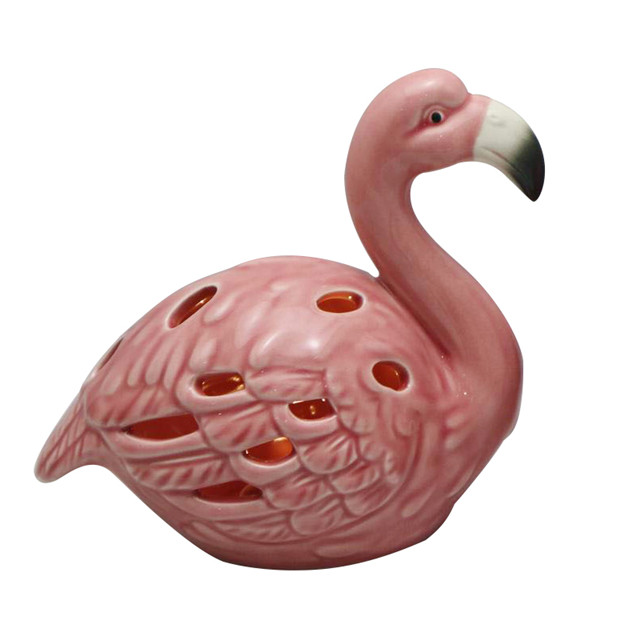 Keramische Flamingo-Platte