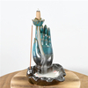 Keramik Buddha New Style Glasur Blue Backflow Räucherzapfenbrenner