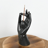 Keramik schwarzer Weihrauch-Stickhalter Buddha's-Style-Design Design