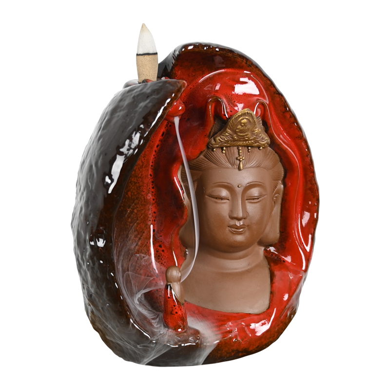 Hersteller Direktverkauf Keramik Guanyin Wasserfall Rückfluss Räucherstäbchen