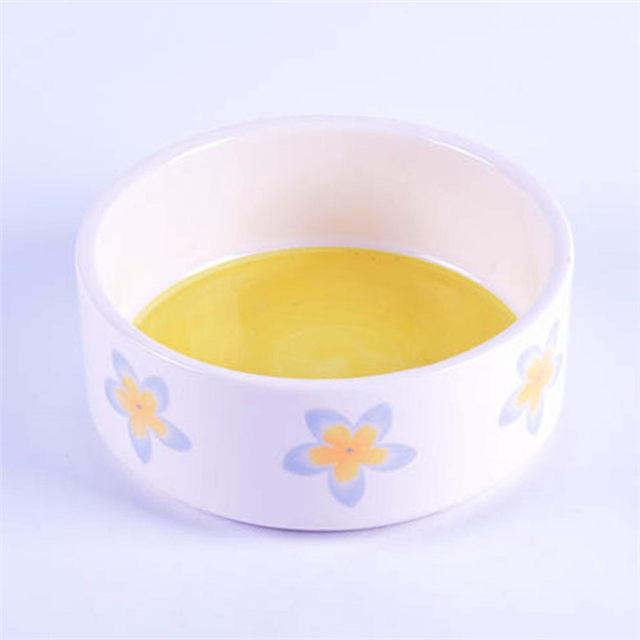 Keramik Pet FeederPrinting Little Flower Pattern Keramik Hundenapf und Katzenschüssel