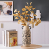 Keramik -Vase -Blume -Anordnung des Behälter Zeichnungsmuster