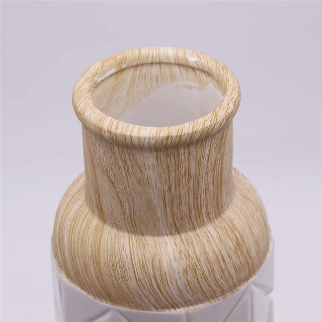 Hauptdekoration Mode Holzmaserung Keramik Vase