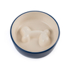 Hundenapfboden Relief Bone Ceramic Pet Feeder Keramik Hundenapf