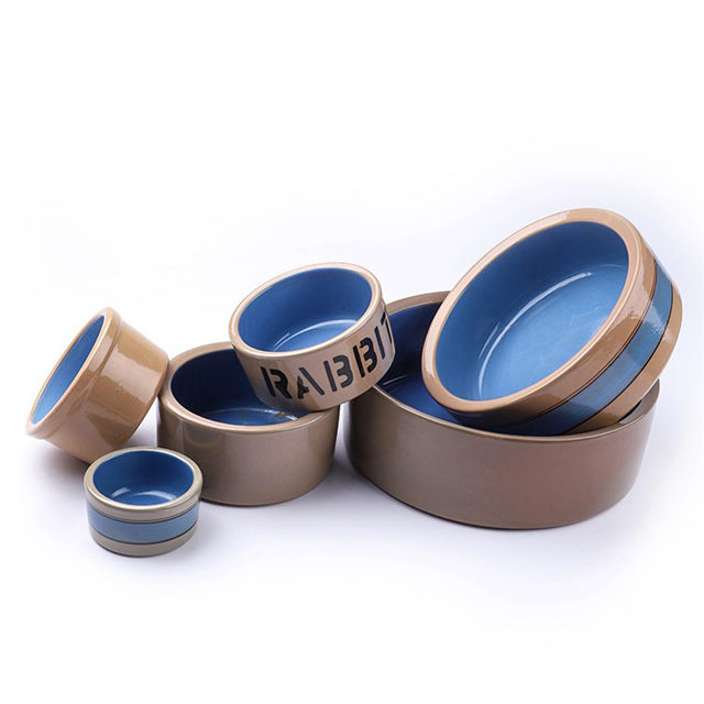 Hochwertige Keramik Pet Bowl Katzenhund Dual Purpose Dog Cat Bowl