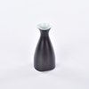 Schwarz glänzende Glasur Schwarz Sake Pot Wachs Wachs Wacher schwarzer Keramik Sake Set