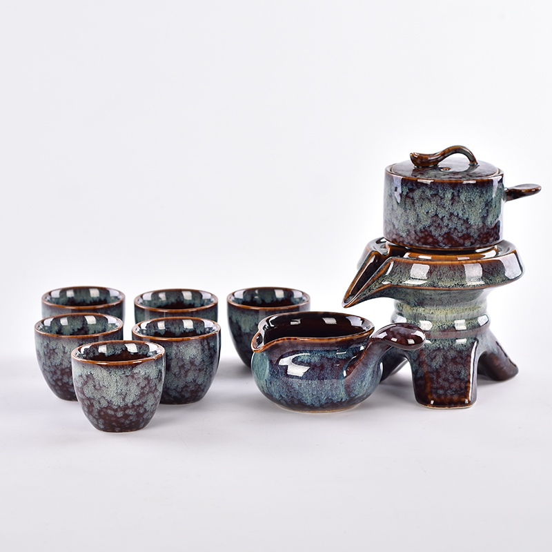 Produktionsunternehmen Direktverkauf Creative Rotary Ceramic Tea Set Automatischer Brühtee