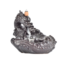 Faden Weihrauch Sockel Keramik Wasserfall Reflux Weihrauch Großer Drache Drache Spielperle Keramik gefingert Zitrone Drache Rückfluss Weihrauchbrenner