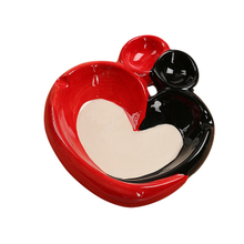 Keramischer Aschenbecher | Ace Of Hearts Card Herz-zu-Herz-Keramikaschenbecher